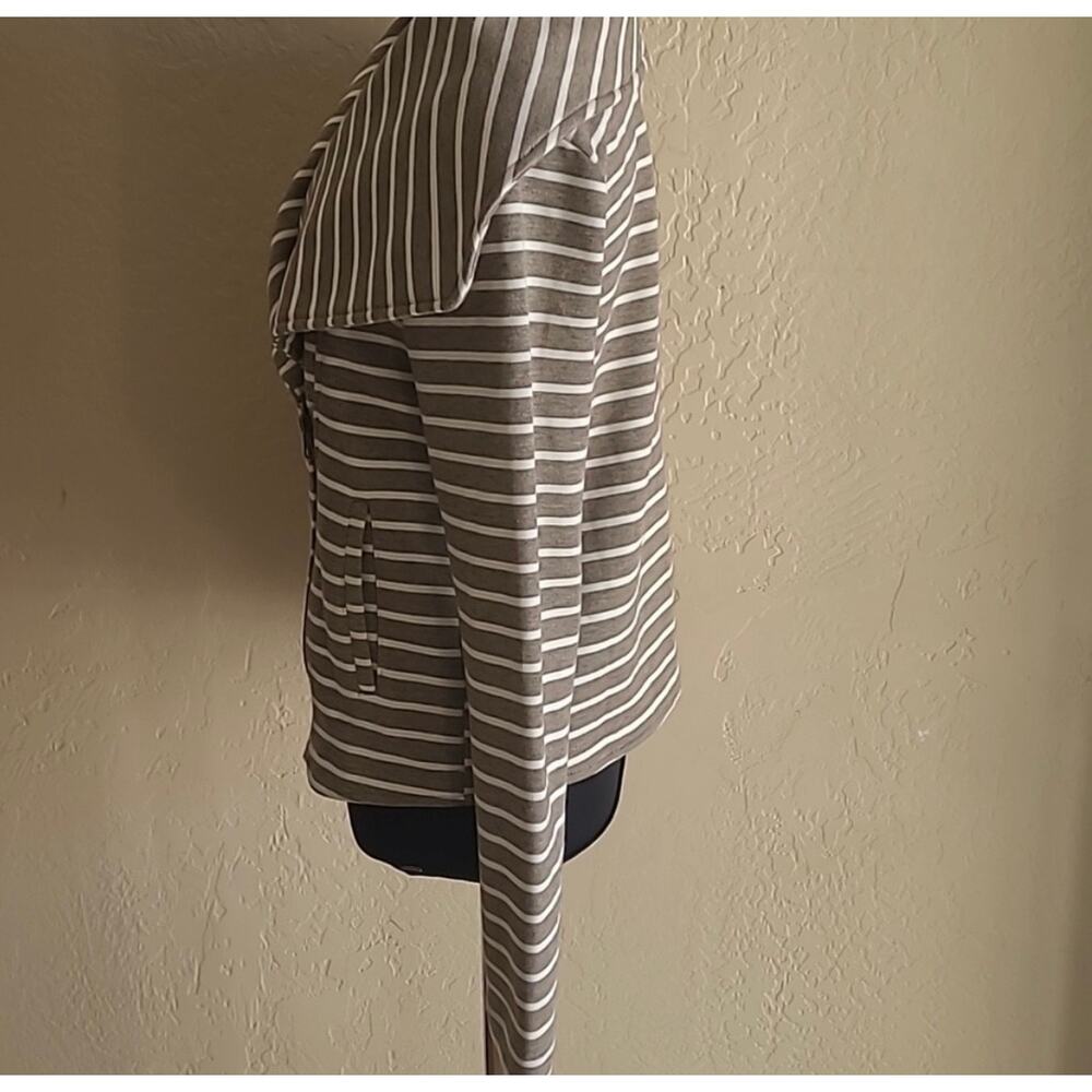 Women’s Mystree Striped Moto Jacket Size Small - Picture 3 of 6